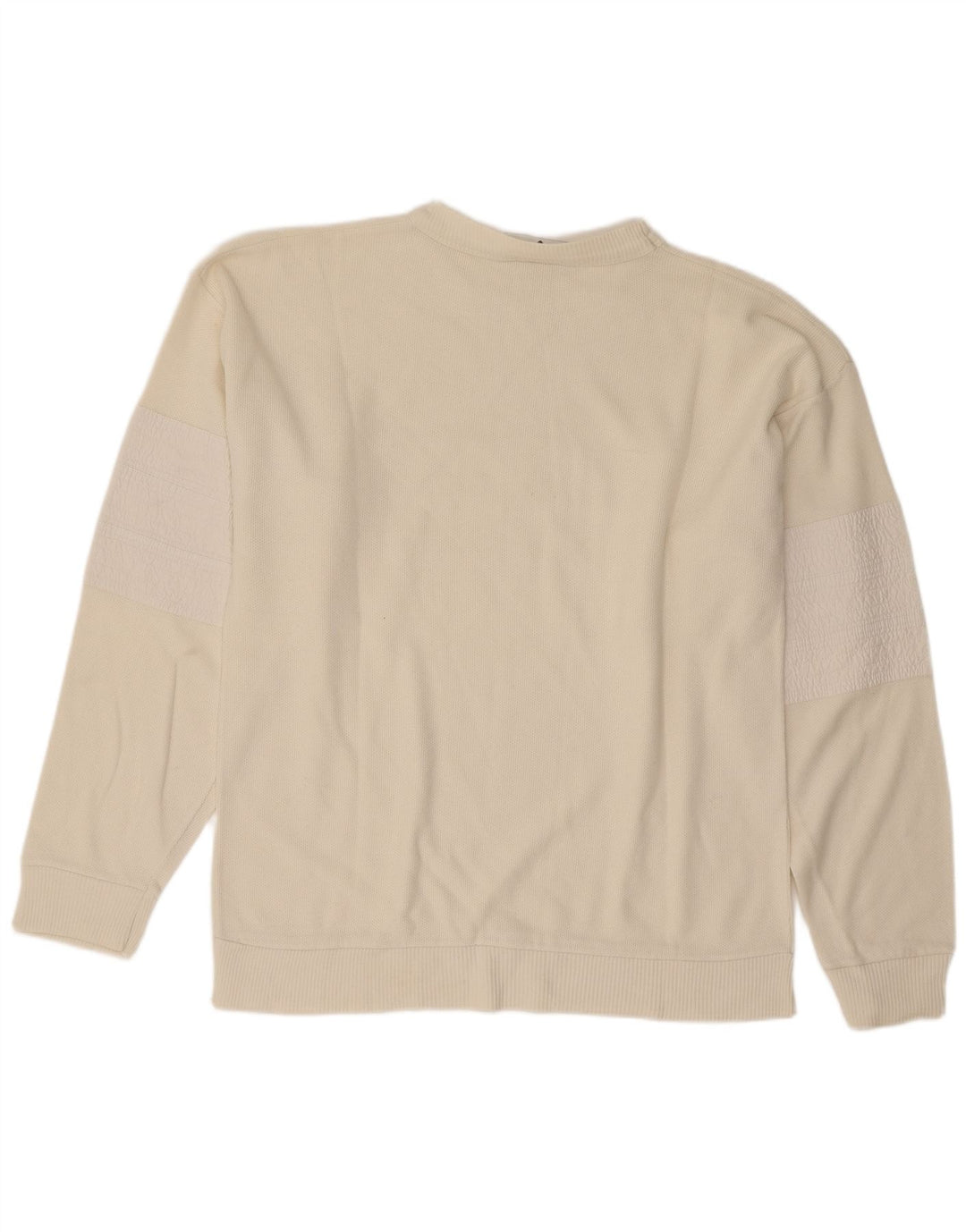 Vintage herre grafisk sweatshirt jumper medium hvid bomuld