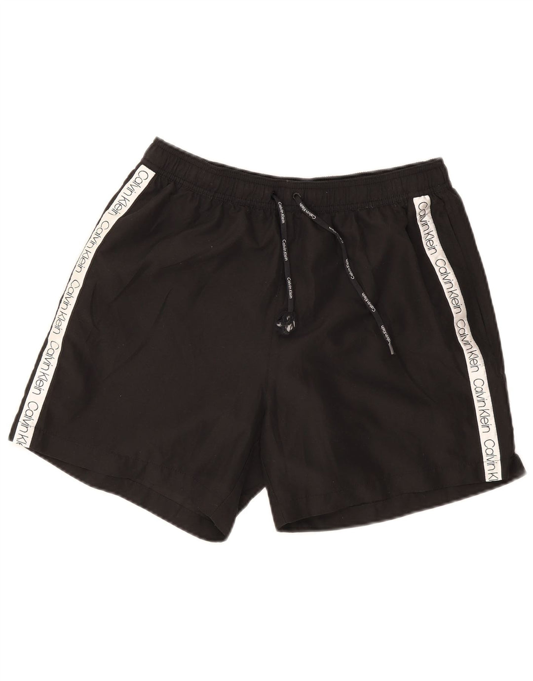 Calvin Klein Herre grafiske svømmeshorts XL Sort Colourblock Polyester