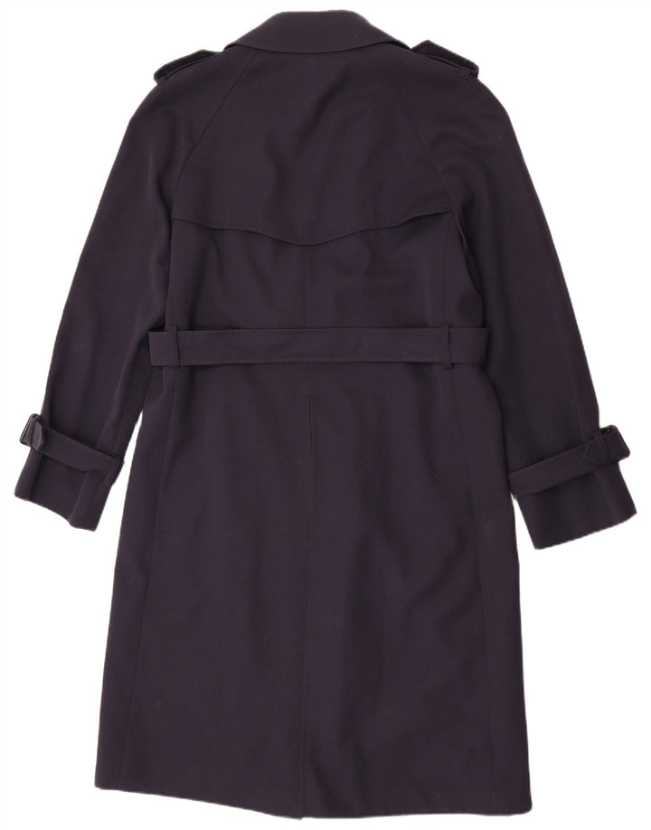 Sangiorgio Herre Trench Coat UK 38 Medium Navy Blue