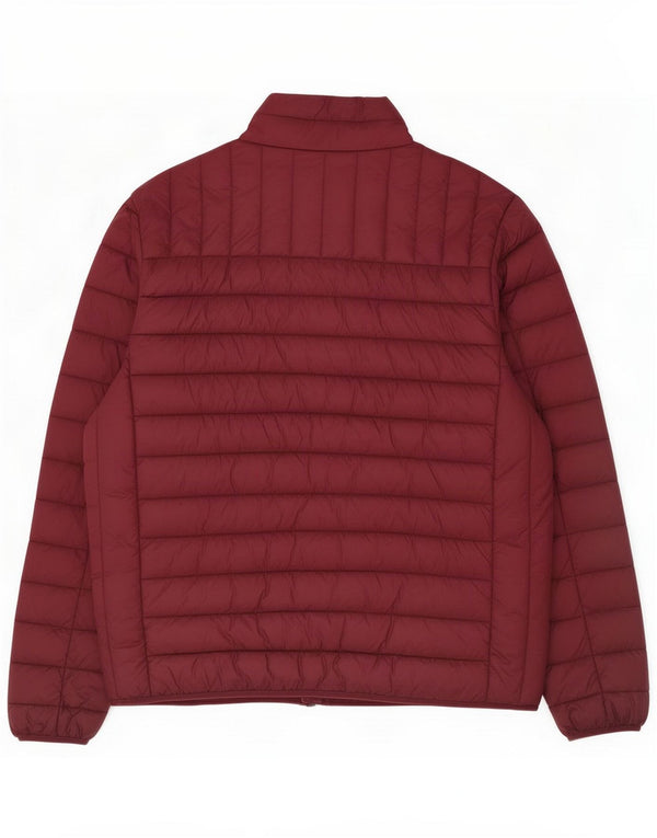 Crew Clothing Polstret jakke til mænd UK 38 Medium Burgundy Nylon