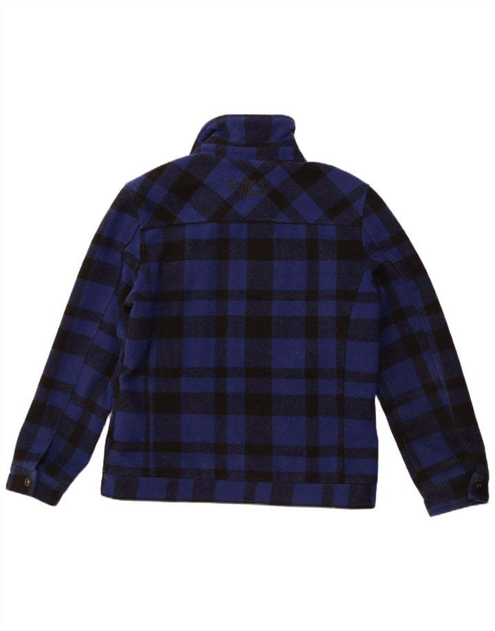 MUCHMORE Bomberjakke til mænd UK 42 XL Blå Gingham Wool