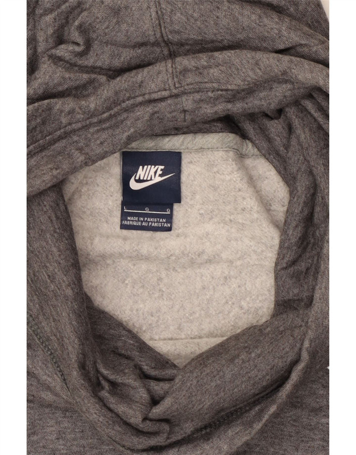 NIKE Womens Hoodie Jumper UK 16 Large Grey Cotton Vintage Nike and Second-Hand Nike from Messina Hembry 