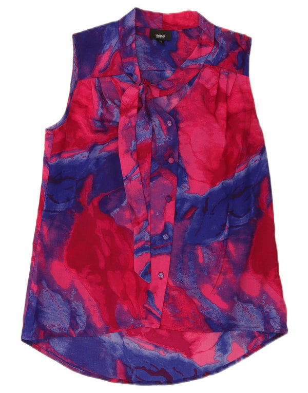 MOSSIMO Dame Oversized Longline skjortebluse UK 6 XS Flerfarvet