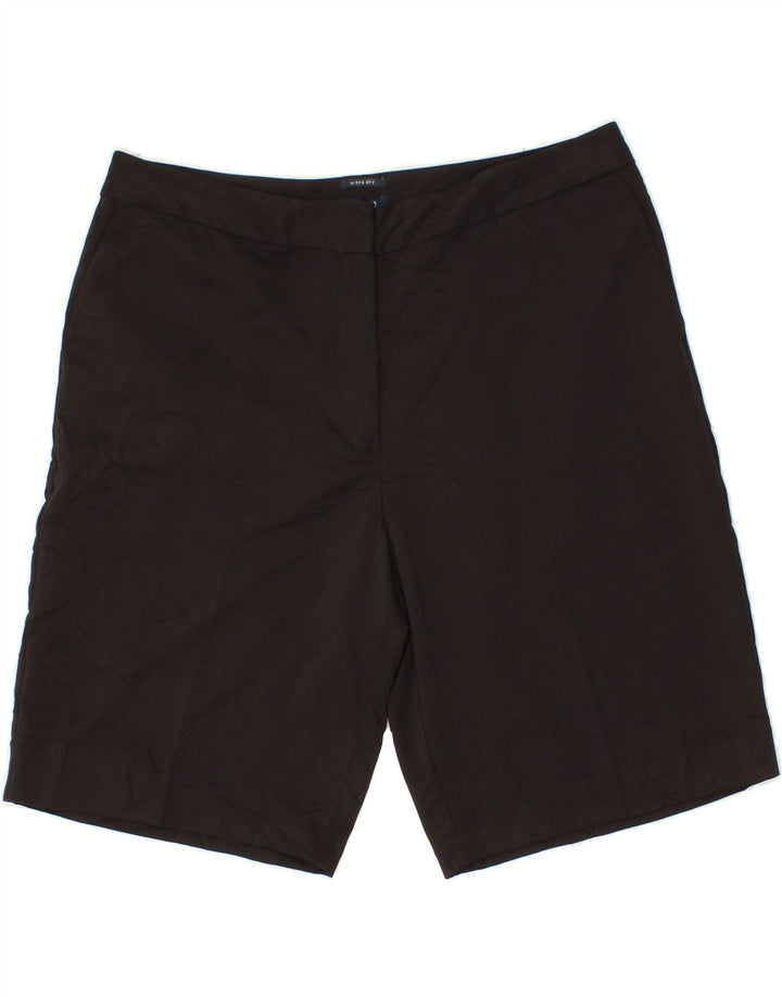 IZOD Womens Chino Shorts UK 14 Large W36  Black Polyester Vintage Izod and Second-Hand Izod from Messina Hembry 