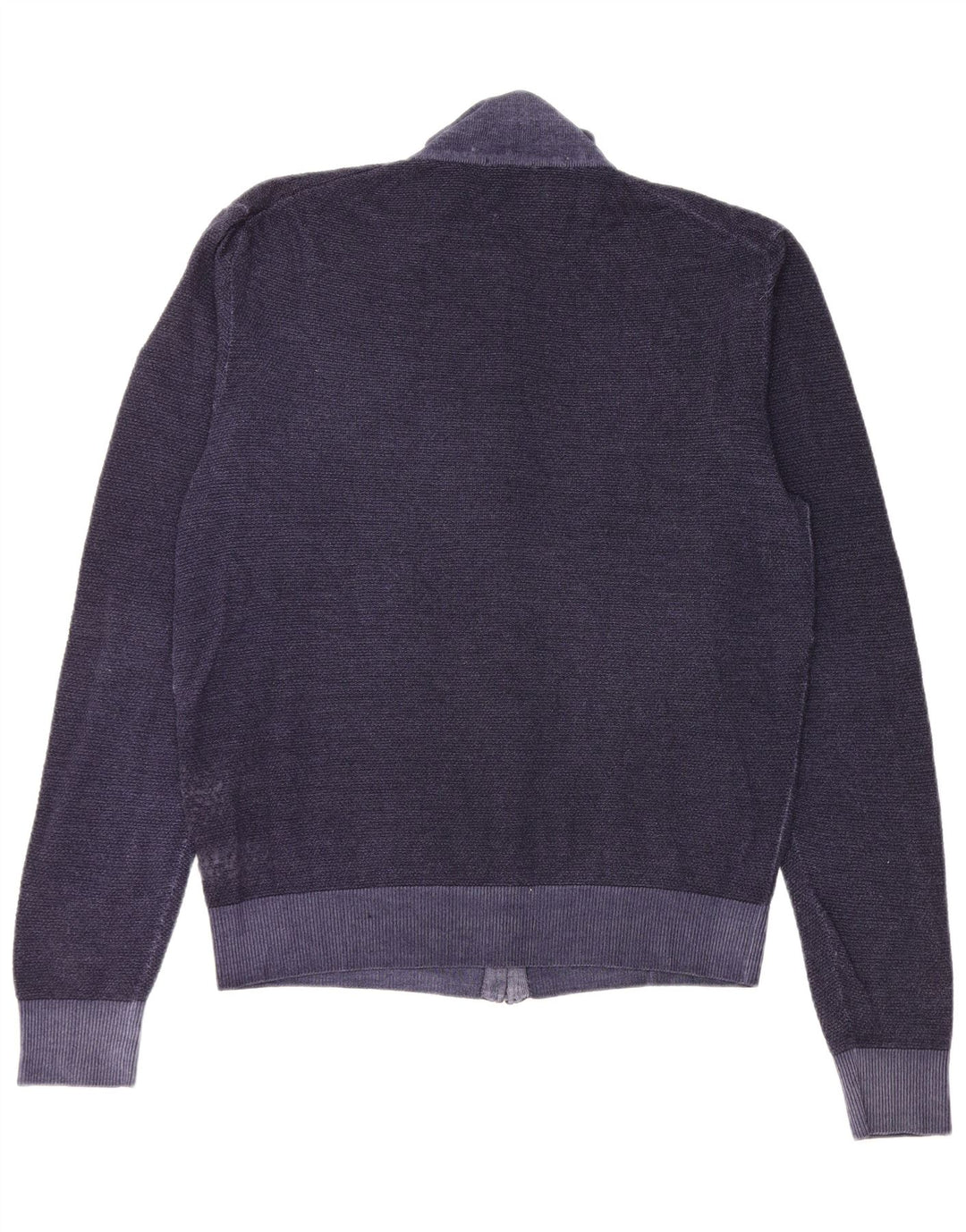 Sun68 Dame Cardigan Sweater UK 20 2XL Marineblå Uld
