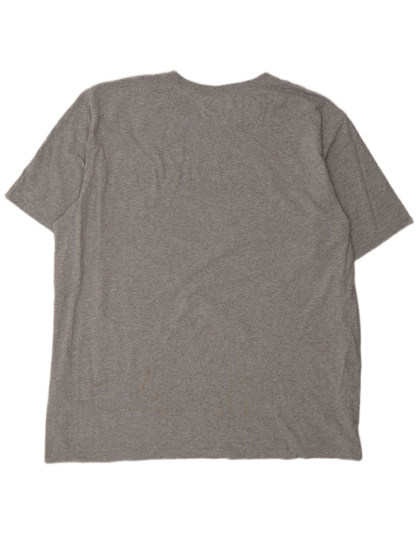 Carhartt Herre Relaxed Fit Grafisk T-Shirt Top 2XL Grå Bomuld