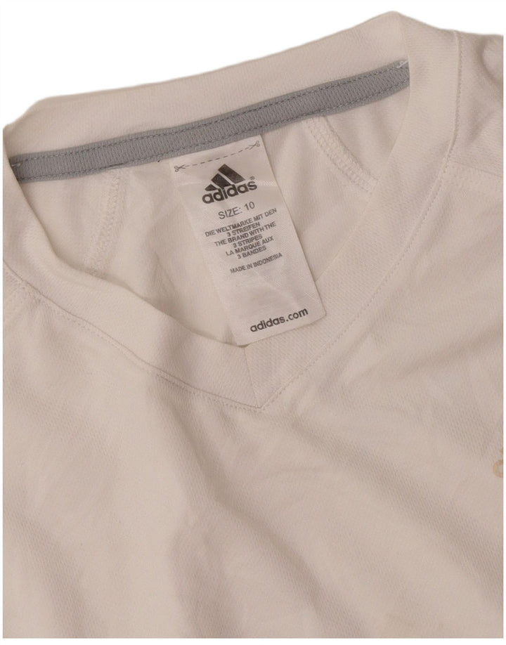 Adidas Damevest Top UK 10 Small White Polyester