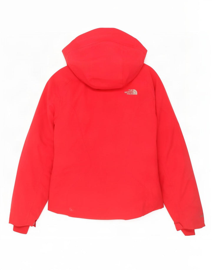 The North Face Regnjakke med hætte til kvinder UK 14 Medium Rød Nylon