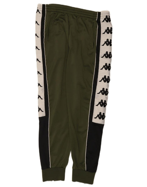 Kappa Herre grafisk træningsdragt Bukser Joggers Large Khaki Colourblock