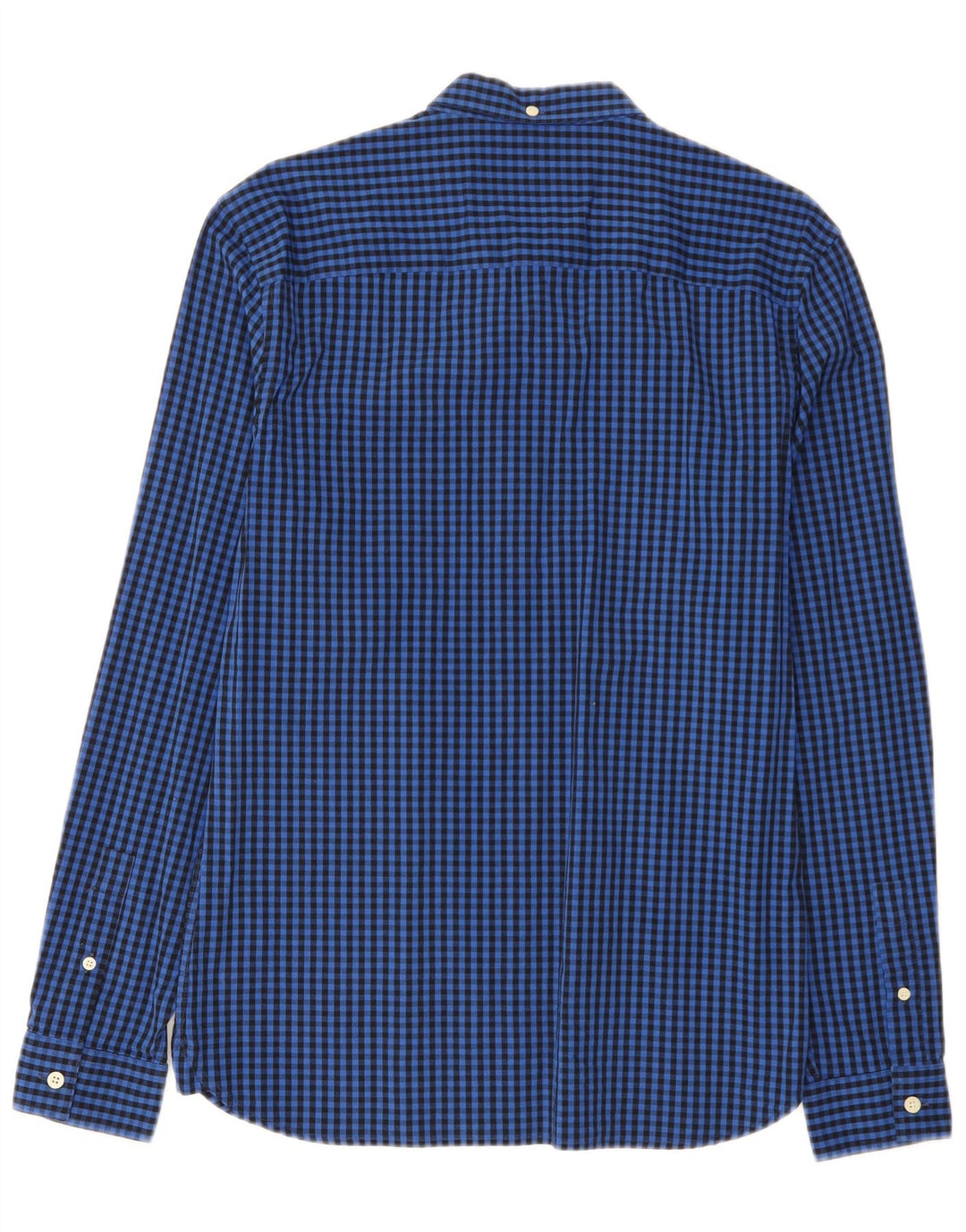 Lyle & Scott Herre Slim Fit skjorte Medium Blue Gingham Cotton