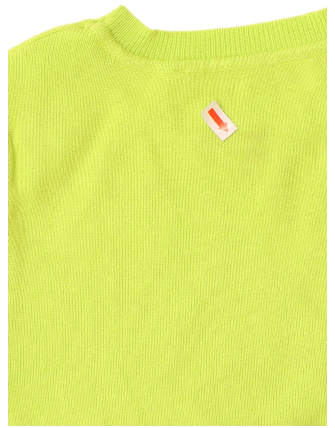 ZARA Womens Crop Kortærmet Boat Neck Jumper Sweater UK 8 Small Green