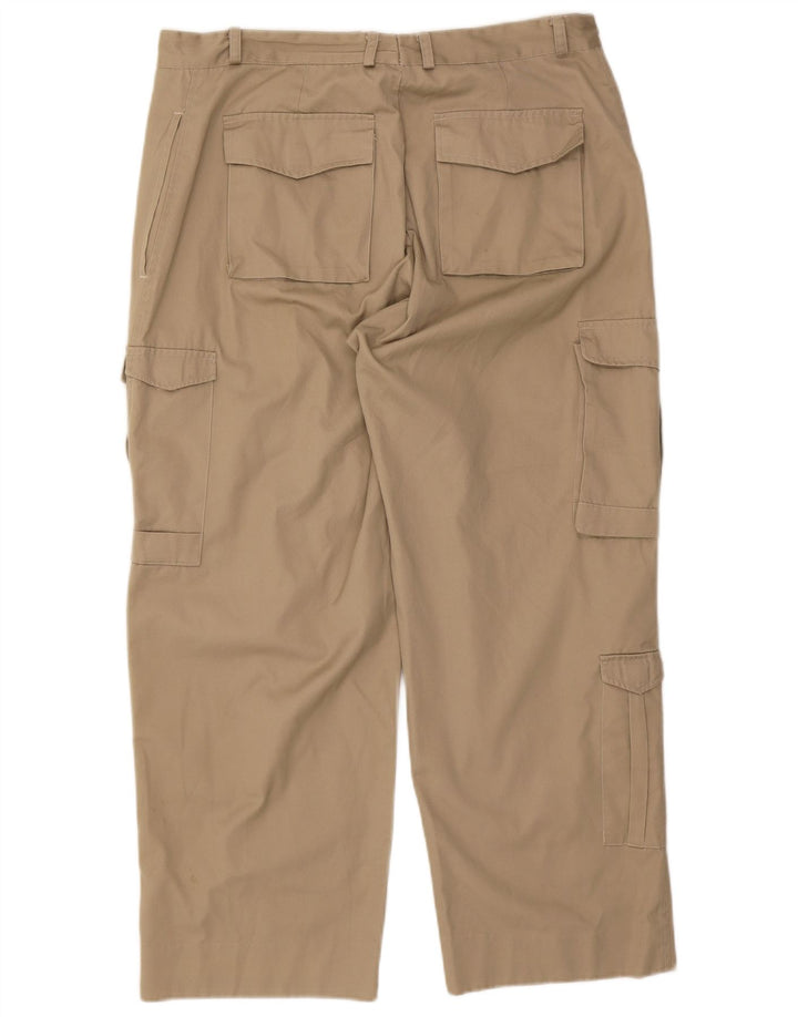 VINTAGE Straight Cargo bukser til mænd W36 L28 Khaki