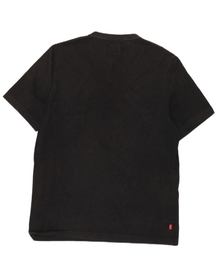 LEVI'S Herre T-Shirt Top Stor Sort Bomuld