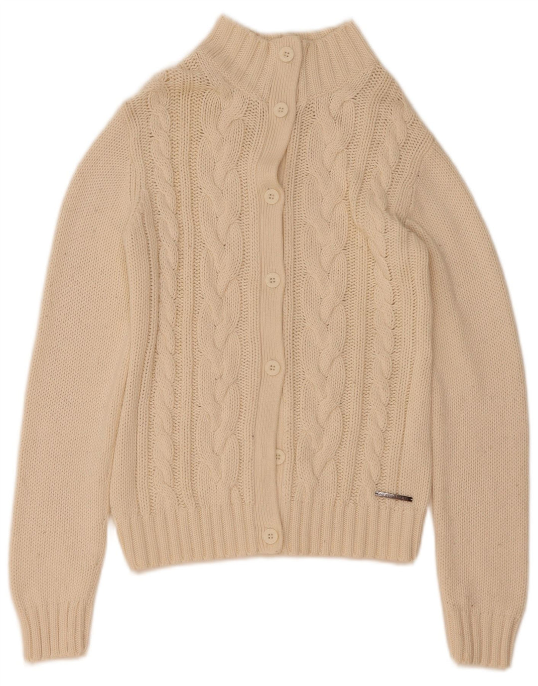 North Sails Dame Cardigan Sweater UK 12 Medium Off White Bomuld