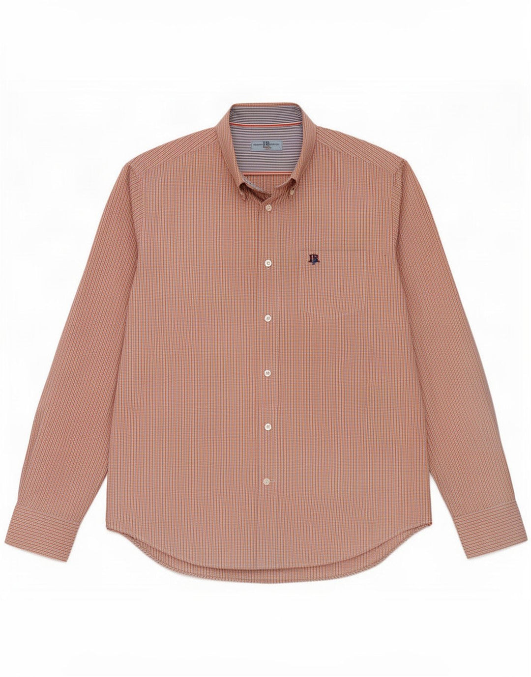 Harmont & Blaine Herreskjorte XL Orange Gingham Bomuld
