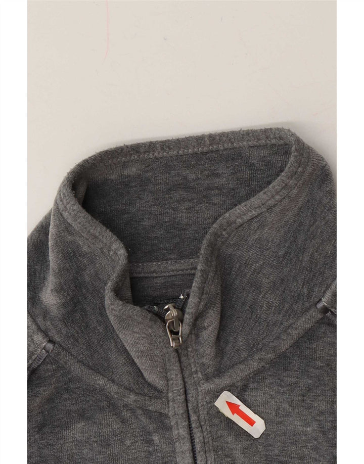 Champion Womens Heritage Fit Velour træningsdragt Topjakke UK 14 Medium Grey