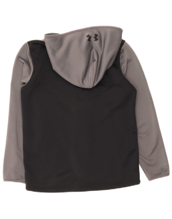 UNDER ARMOUR Drenge Cold Gear Hættetrøje med lynlås 11-12 år Large Grå