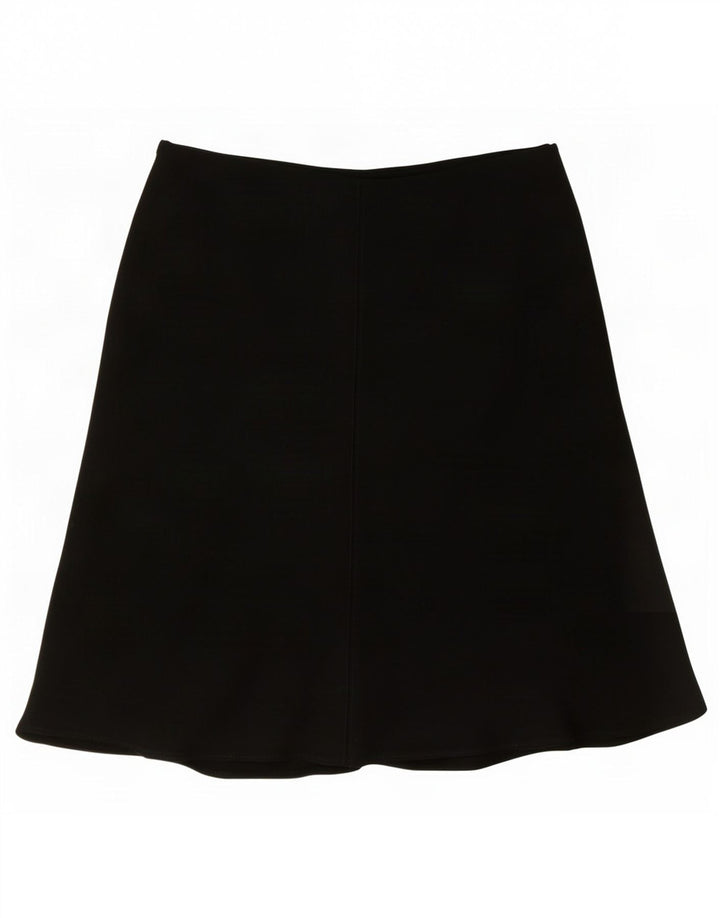 Marks & Spencer A-line nederdel til kvinder UK 12 Medium W30 Sort polyester