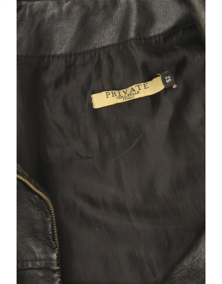 Privat Herre Læderjakke IT 52 XL Sort