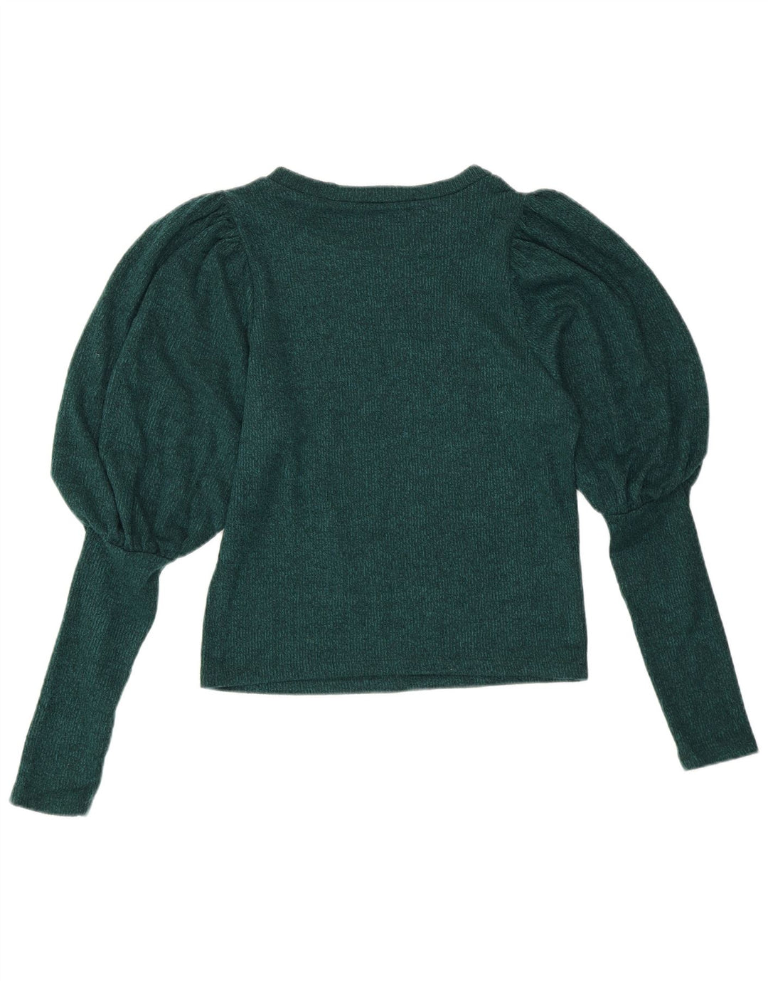 ZARA Dame Boat Neck Jumper Sweater UK 10 Small Green