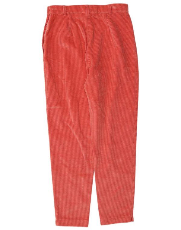 Belfe & Womens tilspidsede fløjlsbukser IT 46 Large W30 L30 Rød Bomuld