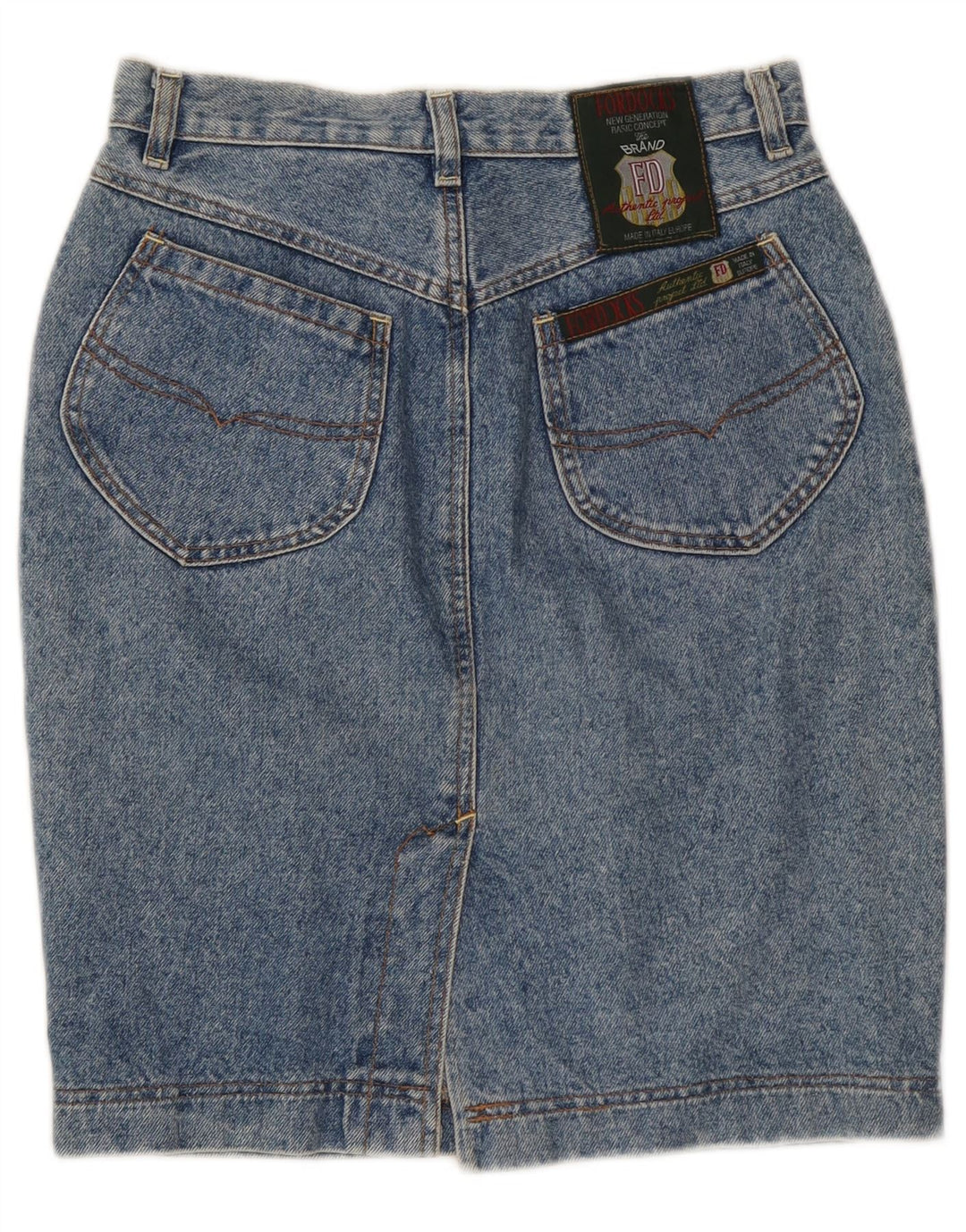 Fordocks Dame Denim Nederdel IT 44 Medium W28 Blå