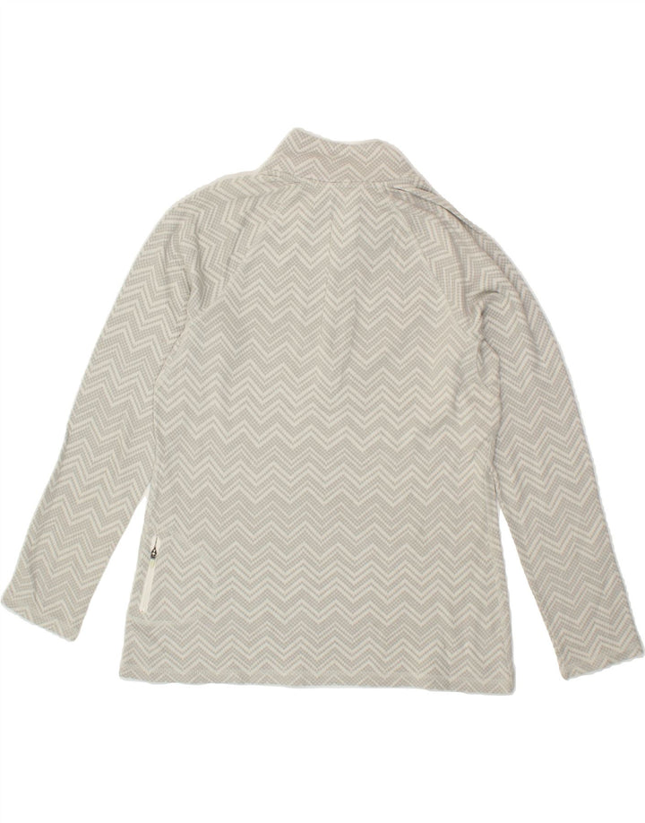 EDDIE BAUER Womens Zip Neck Pullover Tracksuit Top UK 14 Large Grey Vintage Eddie Bauer and Second-Hand Eddie Bauer from Messina Hembry 