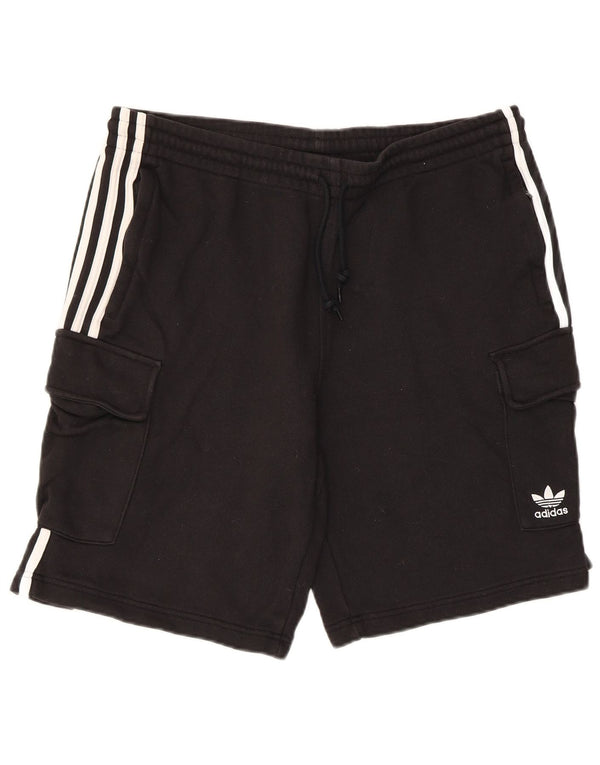 Adidas Herre Cargo Shorts Large Sort Bomuld