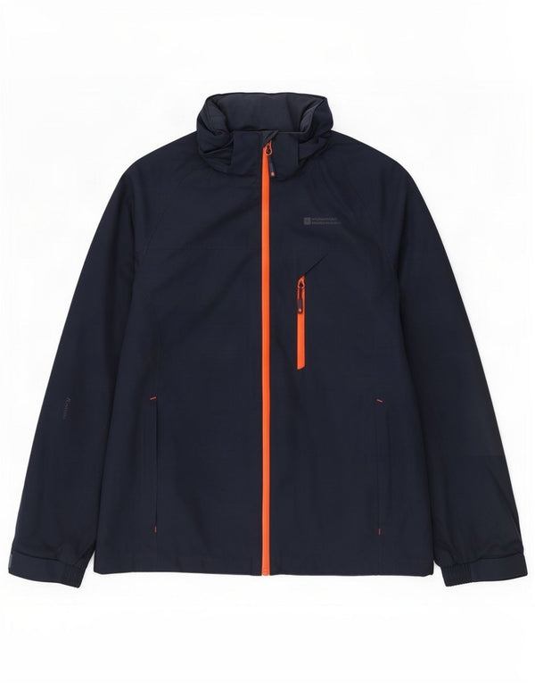 Mountain Warehouse Herre Hooded Windbreaker Jacket UK 38 Medium Navy Blue