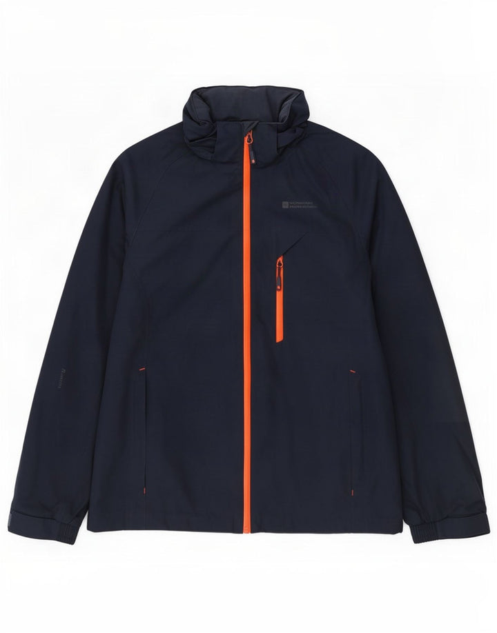 Mountain Warehouse Herre Hooded Windbreaker Jacket UK 38 Medium Navy Blue
