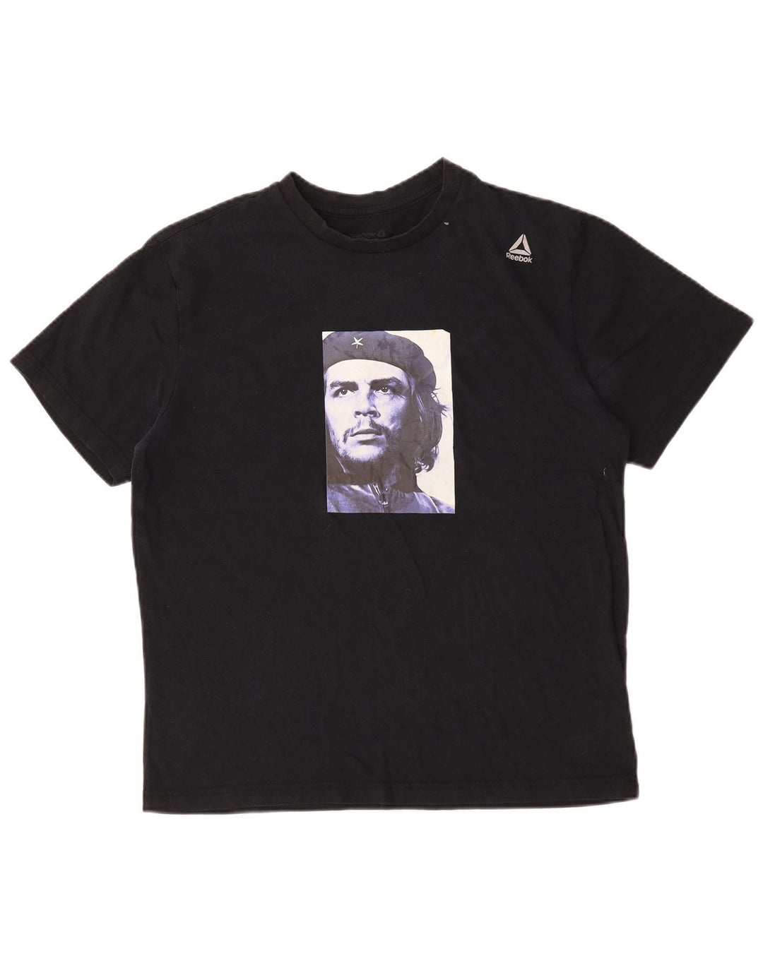 Reebok Herre grafisk T-shirt Top Stor sort bomuld