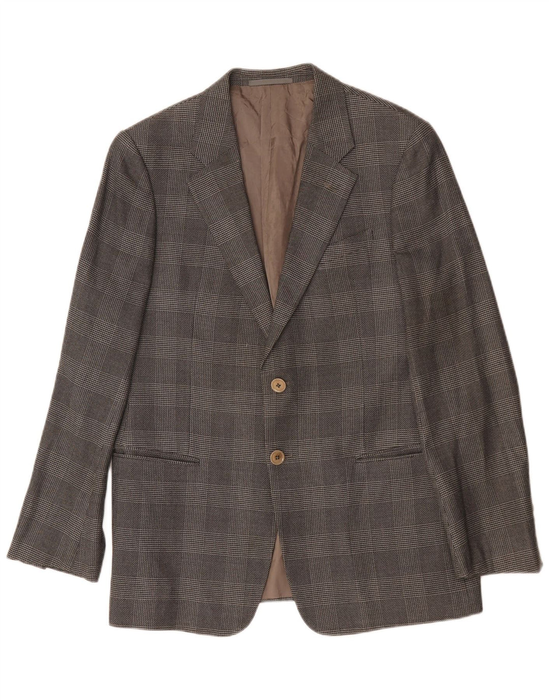 Armani Herre 2-knaps blazerjakke UK 38 Medium Grey Check