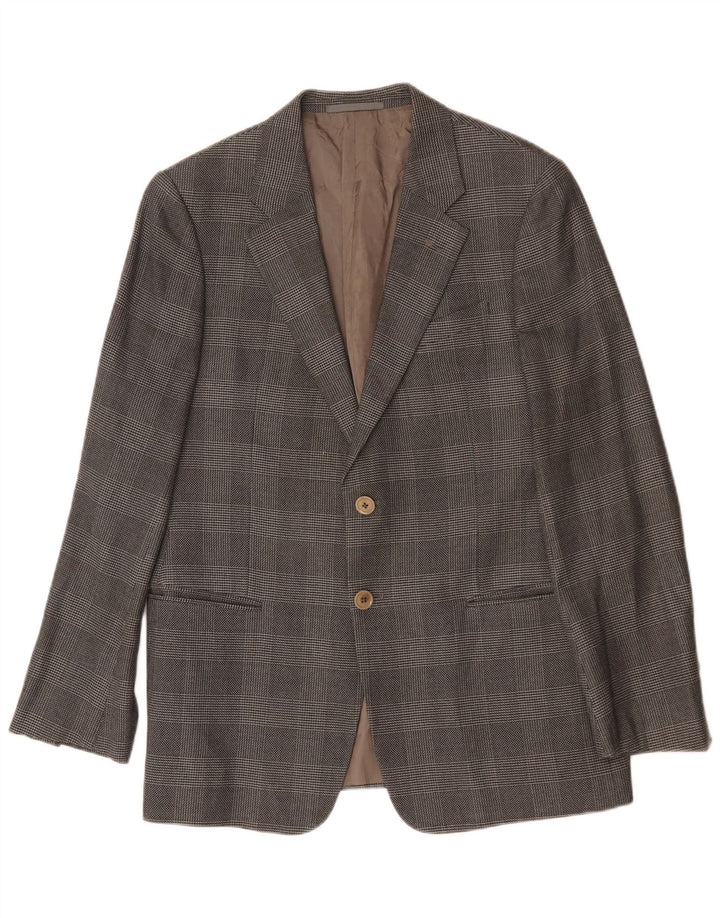 Armani Herre 2-knaps blazerjakke UK 38 Medium Grey Check