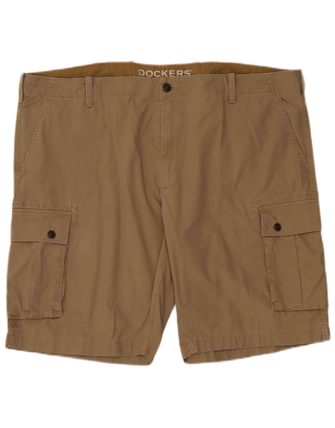 DOCKERS Herre Cargo Shorts W42 2XL Beige Bomuld