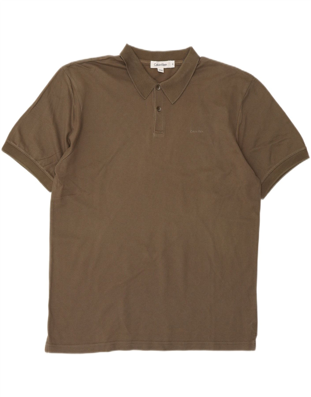 CALVIN KLEIN Mens Polo Shirt Medium Grey Cotton Vintage Calvin Klein and Second-Hand Calvin Klein from Messina Hembry 