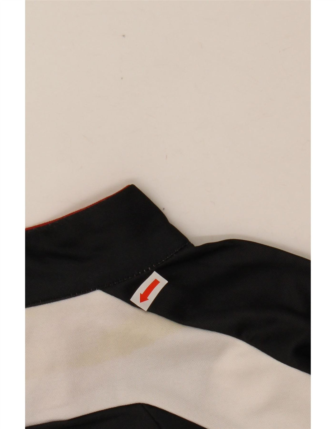 CRANE Herre Zip Neck Pullover Træningsdragt Top IT 52 Stor Sort Geometrisk