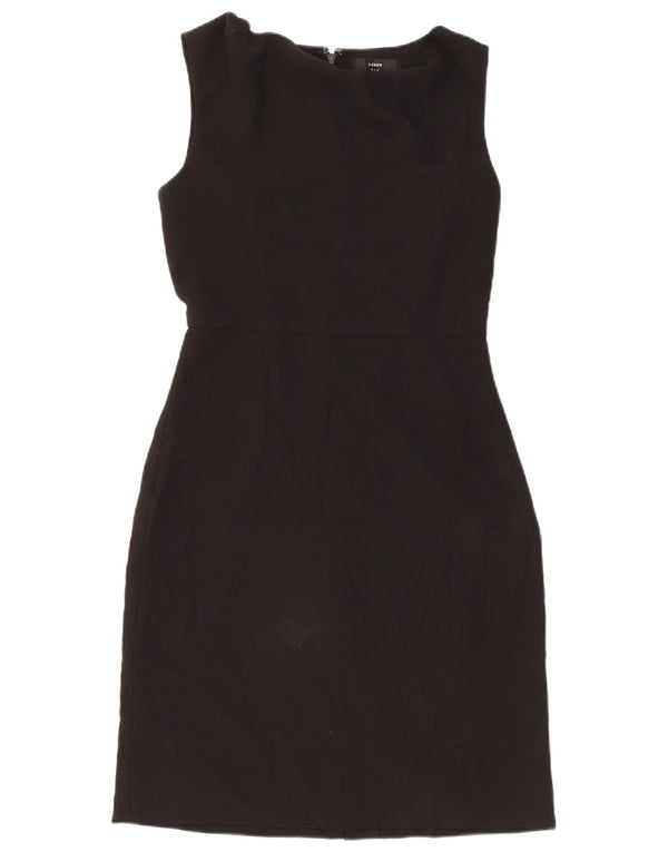 J. Crew Womens 365 Ærmeløs Skede Kjole US 2 XS Sort Uld