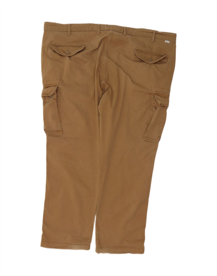 Levi's Herre tilspidsede Cargo-bukser W48 L32 brun bomuld