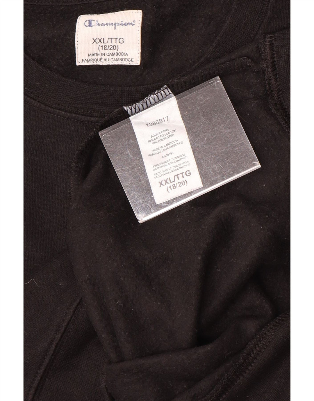 Champion Boys Grafisk Sweatshirt Jumper 15-16 år 2XL Sort