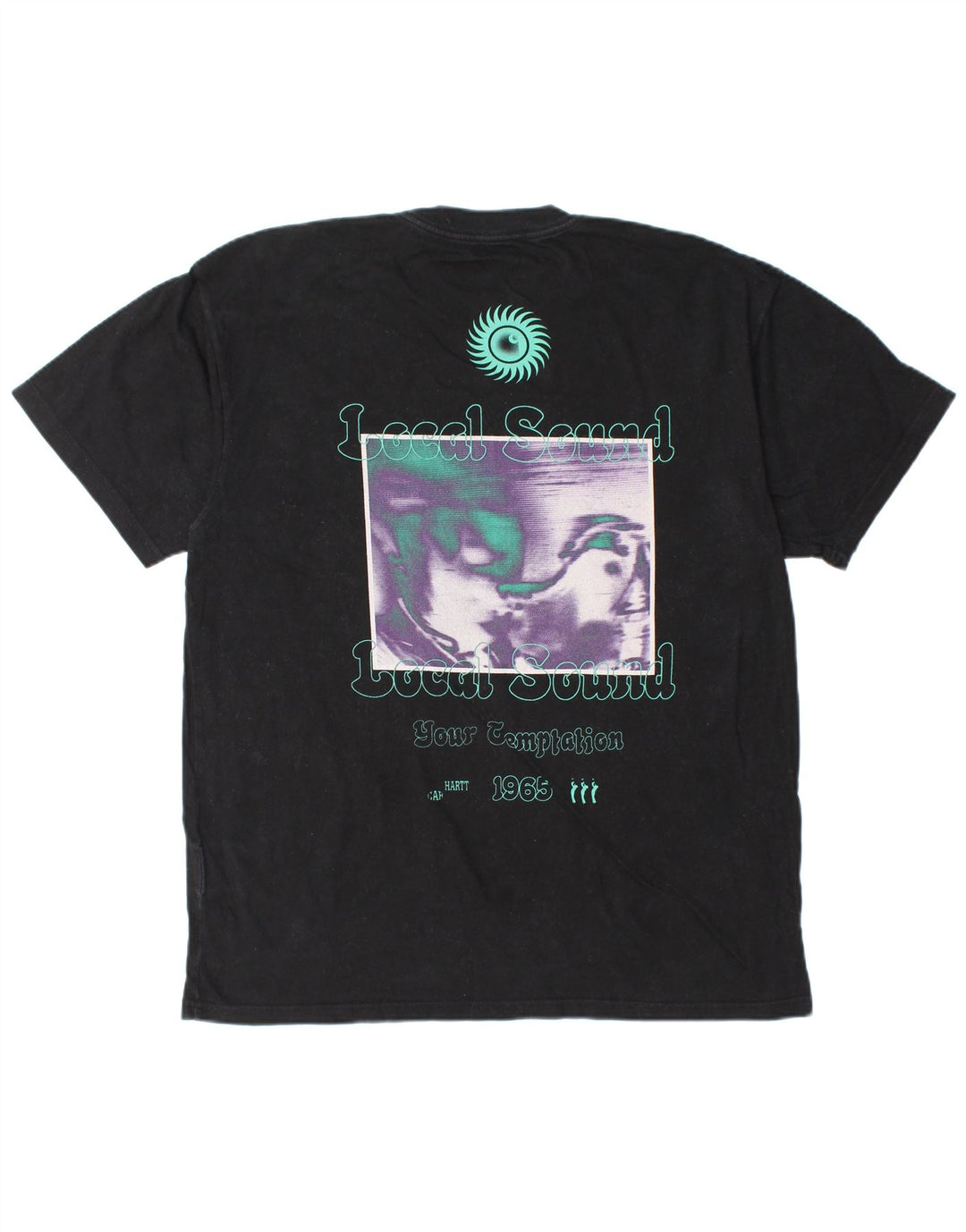 CARHARTT Herre grafisk T-shirt Top Stor sort bomuld