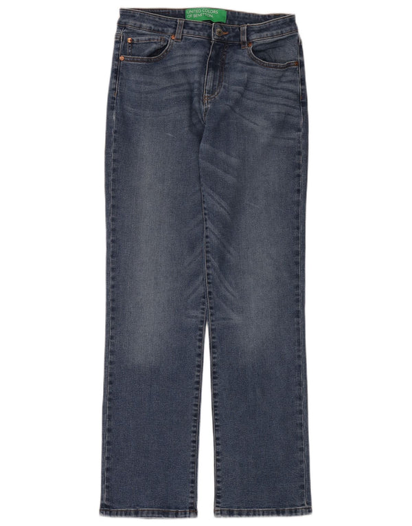 Benetton Womens Straight Jeans W30 L32 Blue