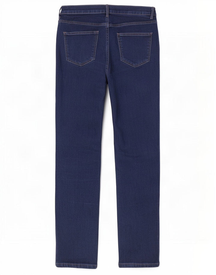 Marks & Spencer Dame Straight Jeans UK 14 Medium W30 L29 Marineblå Bomuld
