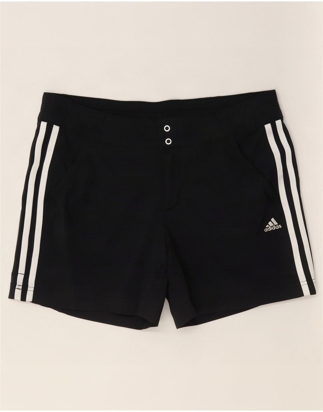 Adidas Dame Climalite Sport Shorts UK 10 Små Grå Nylon