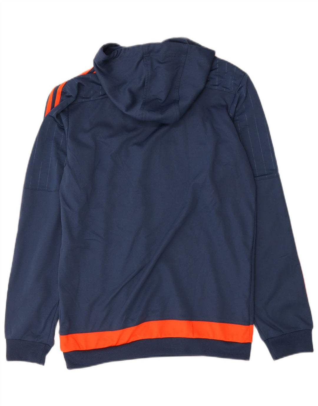 Adidas Hættetrøje til mænd Small Navy Blue Colourblock Polyester