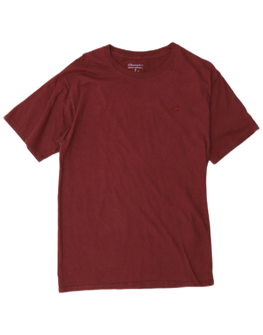 Champion Herre T-Shirt Top Medium Burgundy