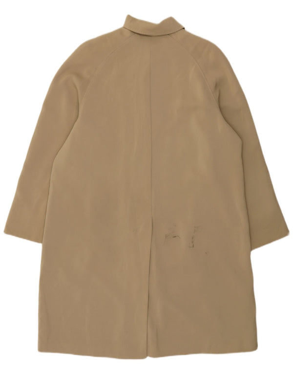 Marks & Spencer Dame Standard Fit Overfrakke UK 18 XL Beige Polyester