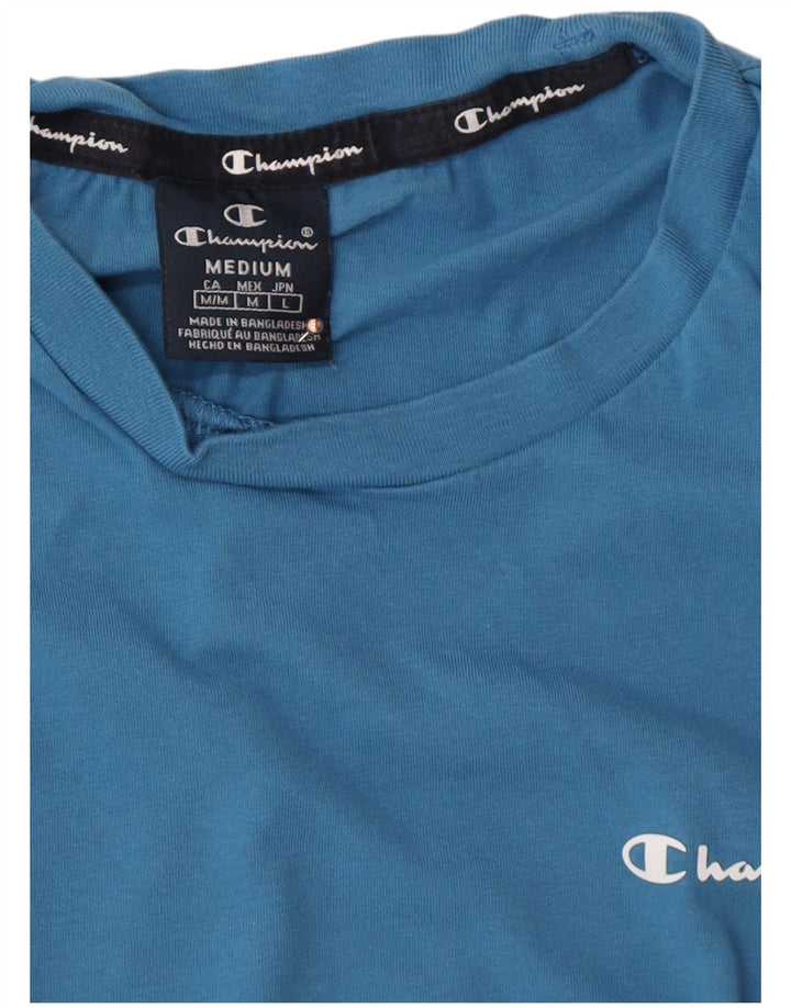 CHAMPION Herre T-Shirt Top Medium Blå