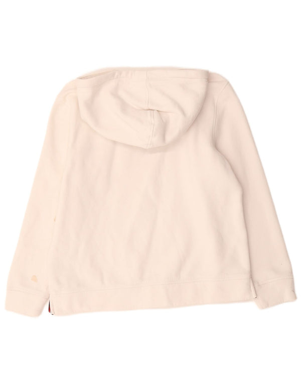 Tommy Hilfiger Grafisk hættetrøje til kvinder UK 14 Medium White Bomuld