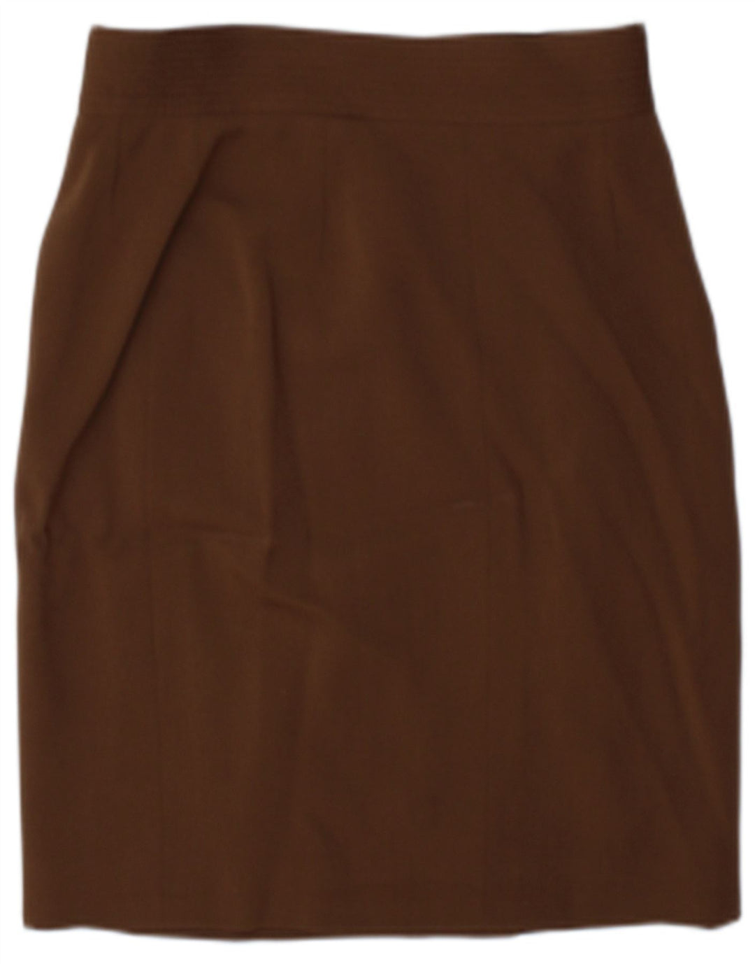 Vintage slå-om nederdel til kvinder US 8 Medium W25 brun uld