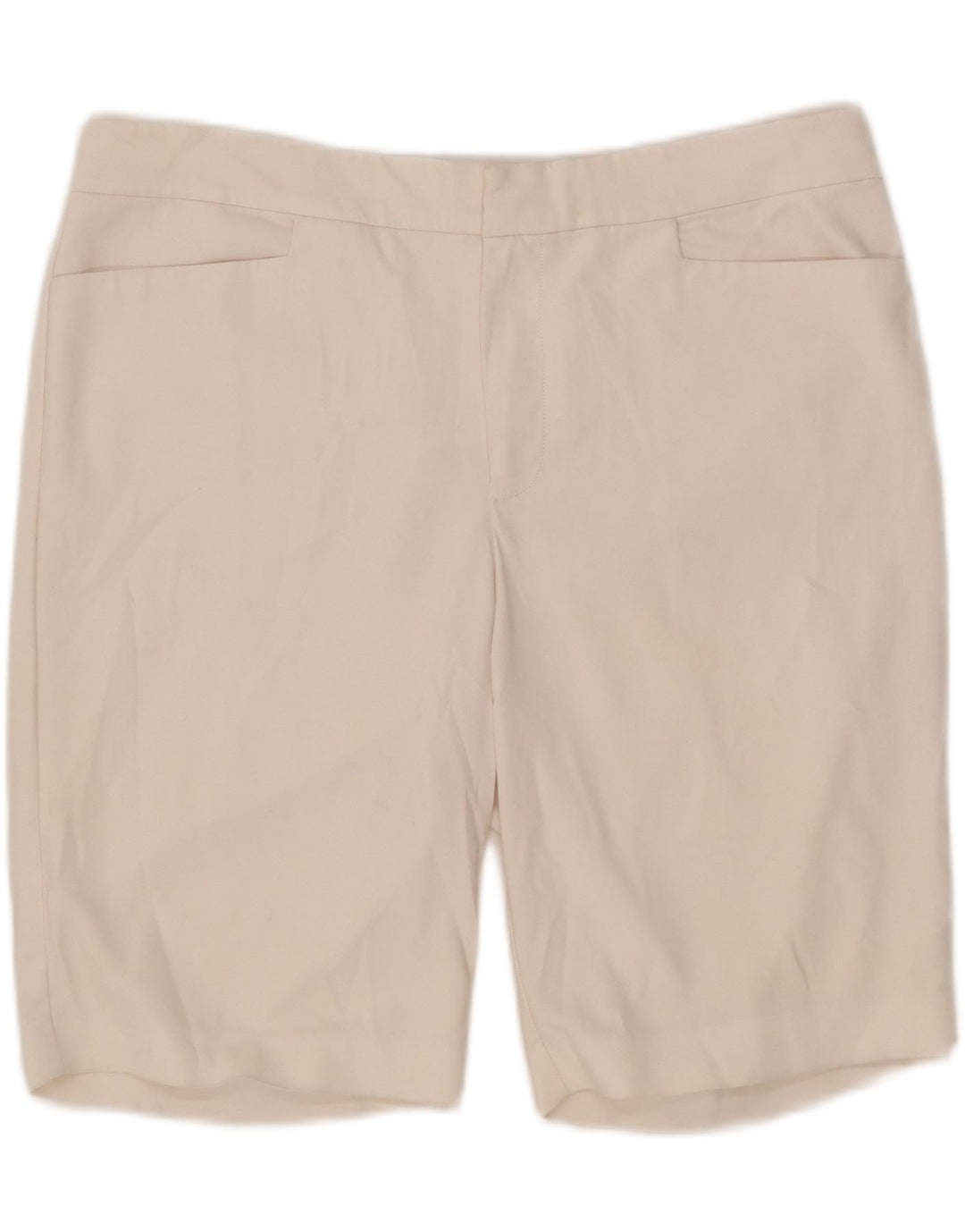 Chaps Dame Casual Shorts UK 16 Large W36 White Bomuld